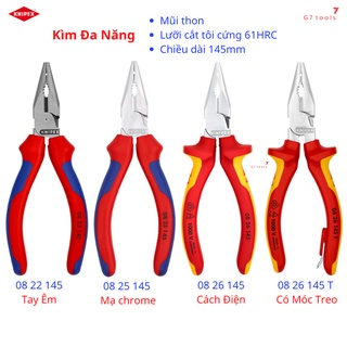 Kìm knipex đa năng mũi thon 61 hrc cộng lực cao - 08 22 145 / 08 25 145 / 08 26 145 / 08 26 145 t bk_g7tools hà nội