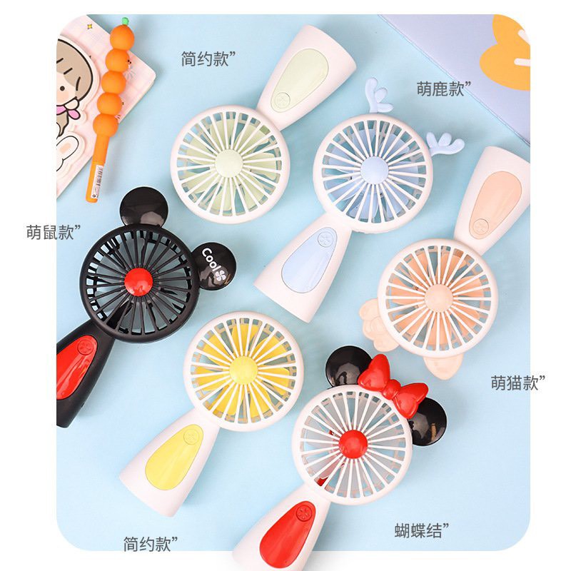 Quạt cầm tay mini quạt hình chuột mickey xinh xắn