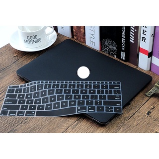 COMBO ỐP + PHỦ PHÍM MÀU ĐEN CHO MAC(Tặng Kèm Nút Chống Bụi + Bộ kẹp chống gãy sạc)