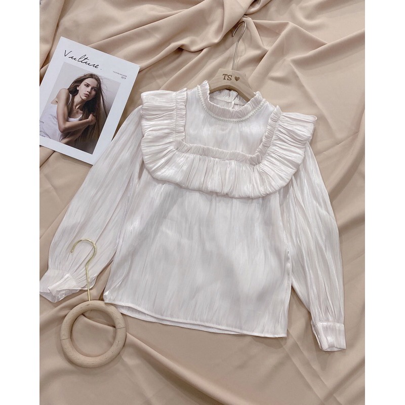 ÁO SƠ MI LỤA BÈO TIỂU THƯ HÀNG THIẾT KẾ CỰC ĐẸP ( hình thật) SM666 | BigBuy360 - bigbuy360.vn