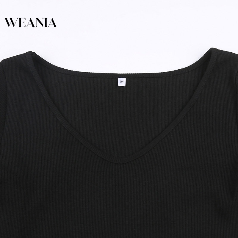 Đầm Tay Dài Cổ Chữ V Màu Trơn Thiết Kế Thanh Lịch