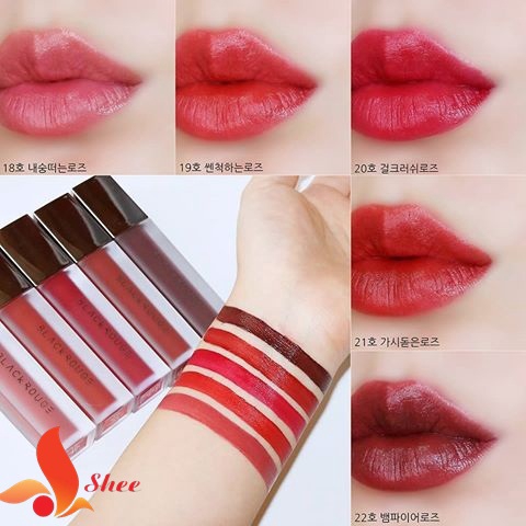 ( Sẵn - Ver 4) Son kem Black Rouge Air Fit Velvet Tint Version 4 Bad Rose A18, A19, A20, A21, A22