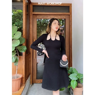 Đầm yếm cột dây siêu xinh Halter Dress Maxy Workshop