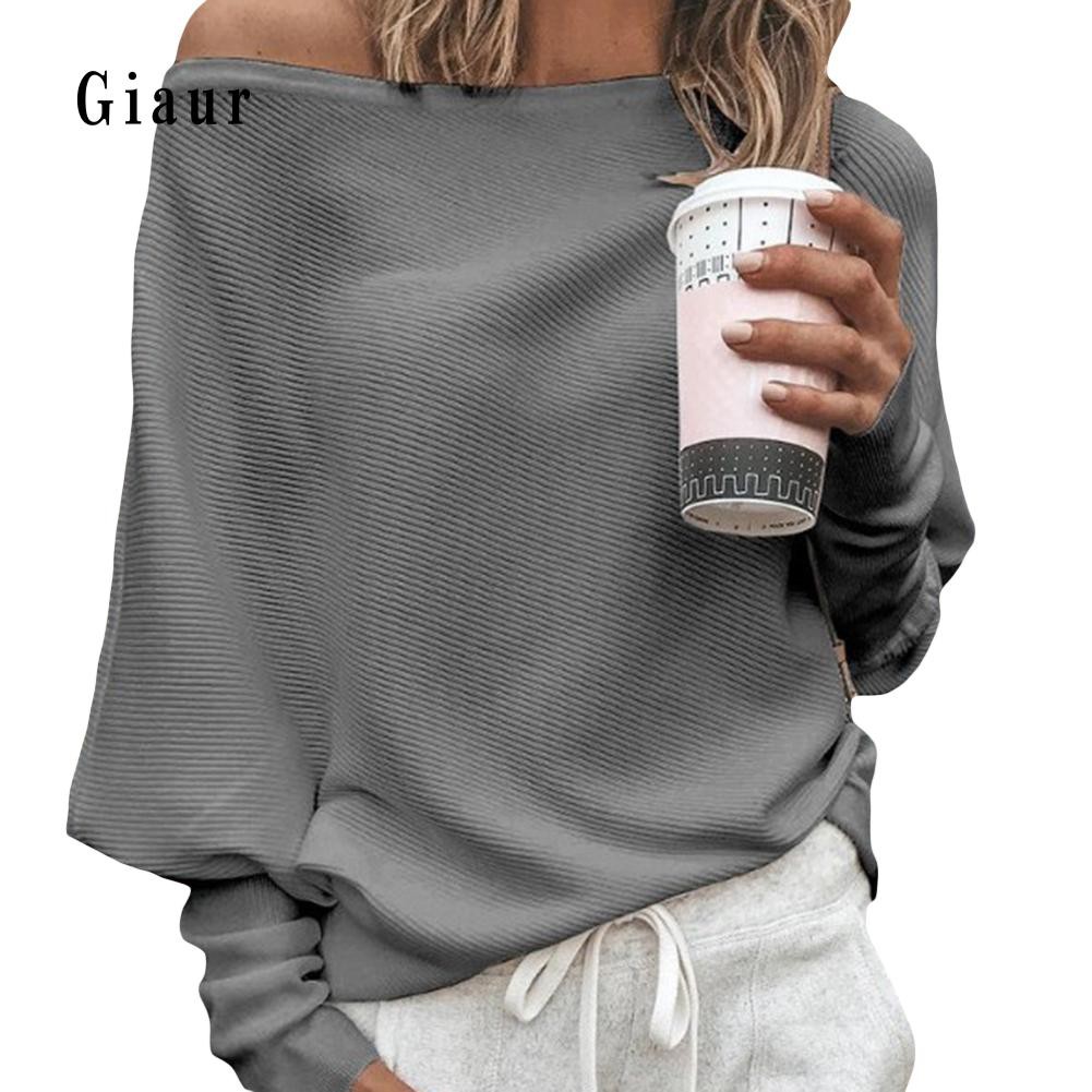 Áo len nữ tay dài hở vai gợi cảm | BigBuy360 - bigbuy360.vn