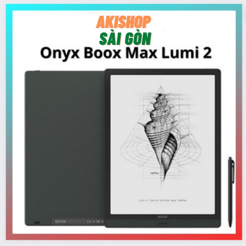 Máy đọc sách BOOX Max Lumi 2 128 GB chính hãng cao cấp nhất 13.3 inches Akishop Sài Gòn