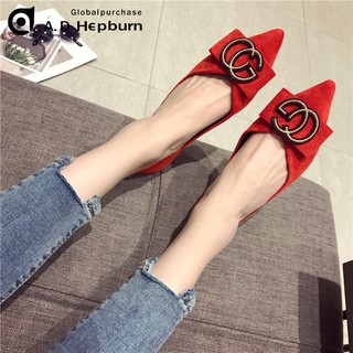 Giày Búp Bê Mũi Nhọn Size Lớn