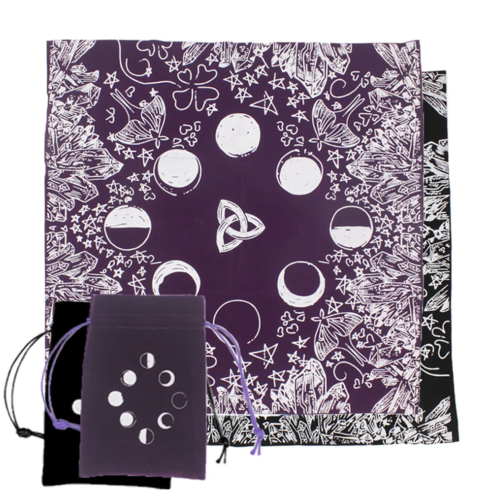 Khăn Trải Bàn Bài Tarot Kèm Túi Vải Đựng Tiện Dụng