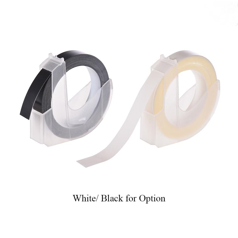 ✎Cuộn Băng Dập Nổi Bằng Nhựa 3D Cho Máy In Nhãn Cidy Motix DYMO 12965 1610 Với Kích Thước 3 / 8 Inch * 9.8 feet