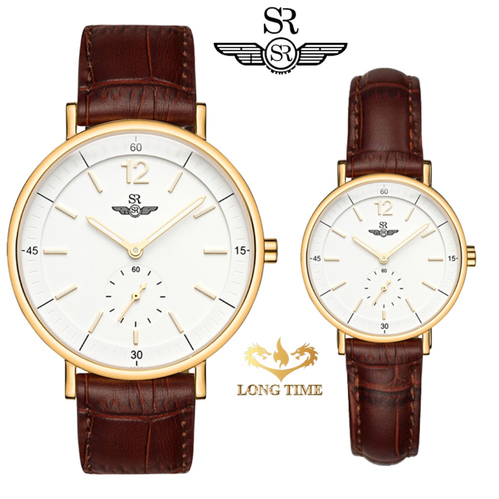 Đồng hồ đôi SRWATCH Mặt Kính Sapphire SRenata SR2087.4602RNT sang trọng trang nhã qu