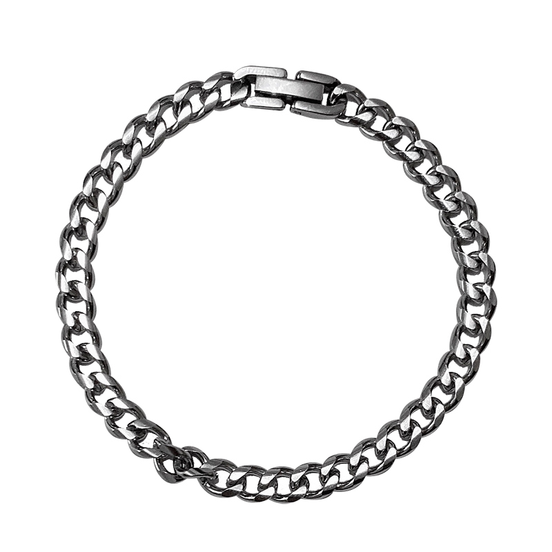 Vòng tay kim loại thiết kế đơn giản phong cách Hàn Quốc