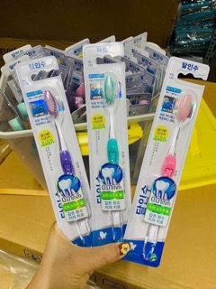 [Giá sỉ] 1 hộp bàn chải Hàn Quốc (45 cái+1 hộp nhựa đựng)