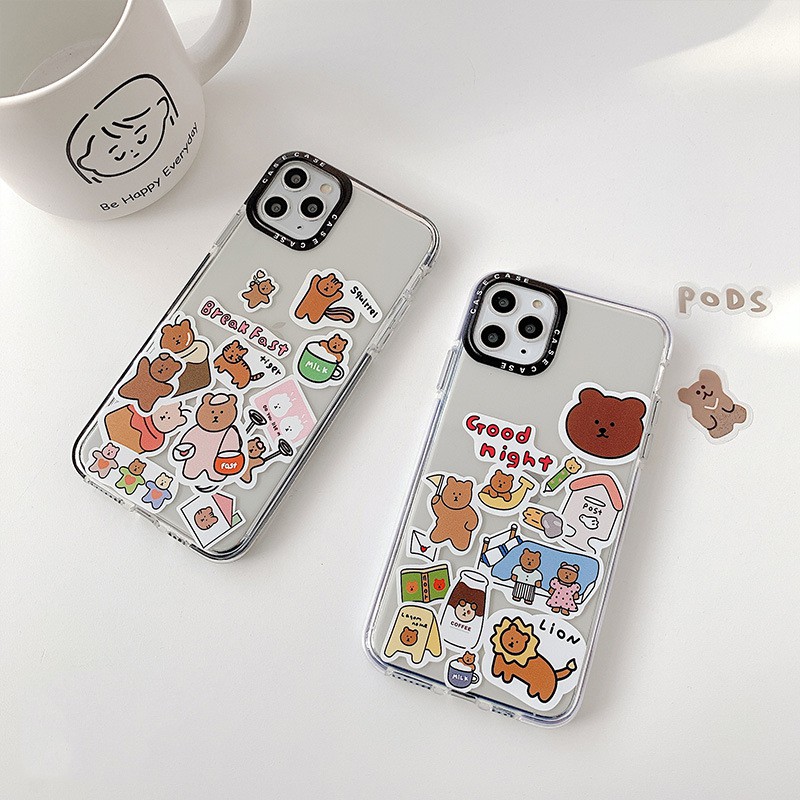 Ốp Điện Thoại Hình Gấu Đáng Yêu Cho Iphone 11 Pro Xsmax | BigBuy360 - bigbuy360.vn