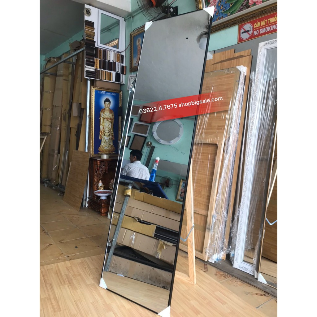 GƯƠNG SOI TOÀN THÂN - tràn viền bản 0.5cm vân gỗ