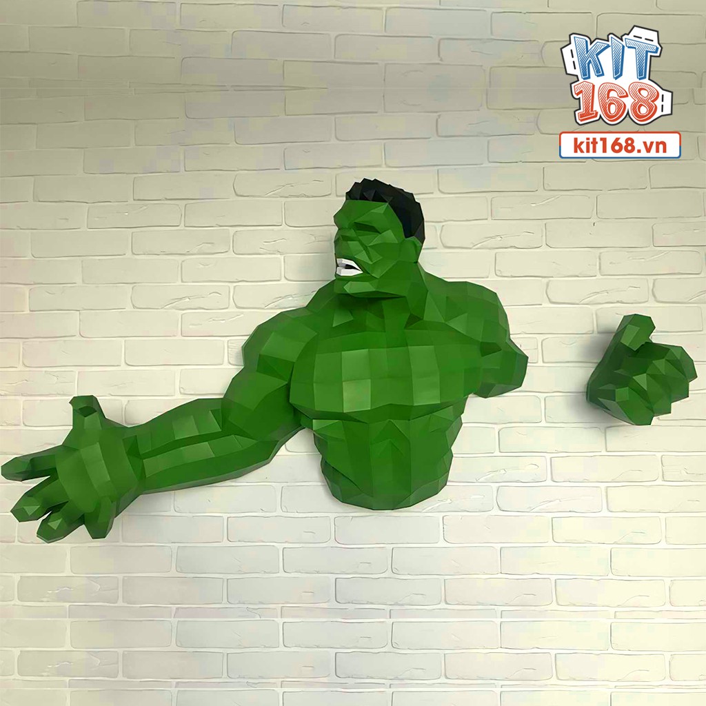 Mô hình giấy Anime Game Marvel Hulk Treo Tường