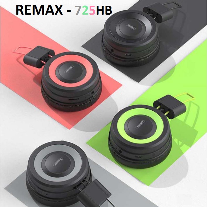 Tai nghe game Bluetooth chụp tai Remax RB-725HB v5.0 hỗ trợ khe lắp thẻ nhớ