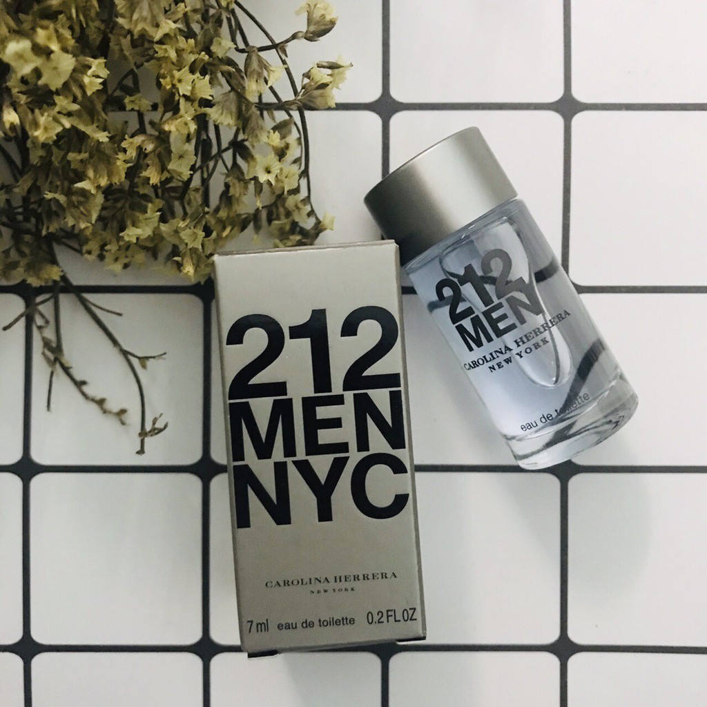 Nước Hoa Carolina Herrera 212 Men NYC EDT 7ml