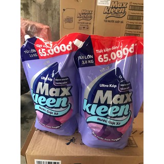 Túi 3,8kg nước giặt xả Maxkleen các hương thơm.