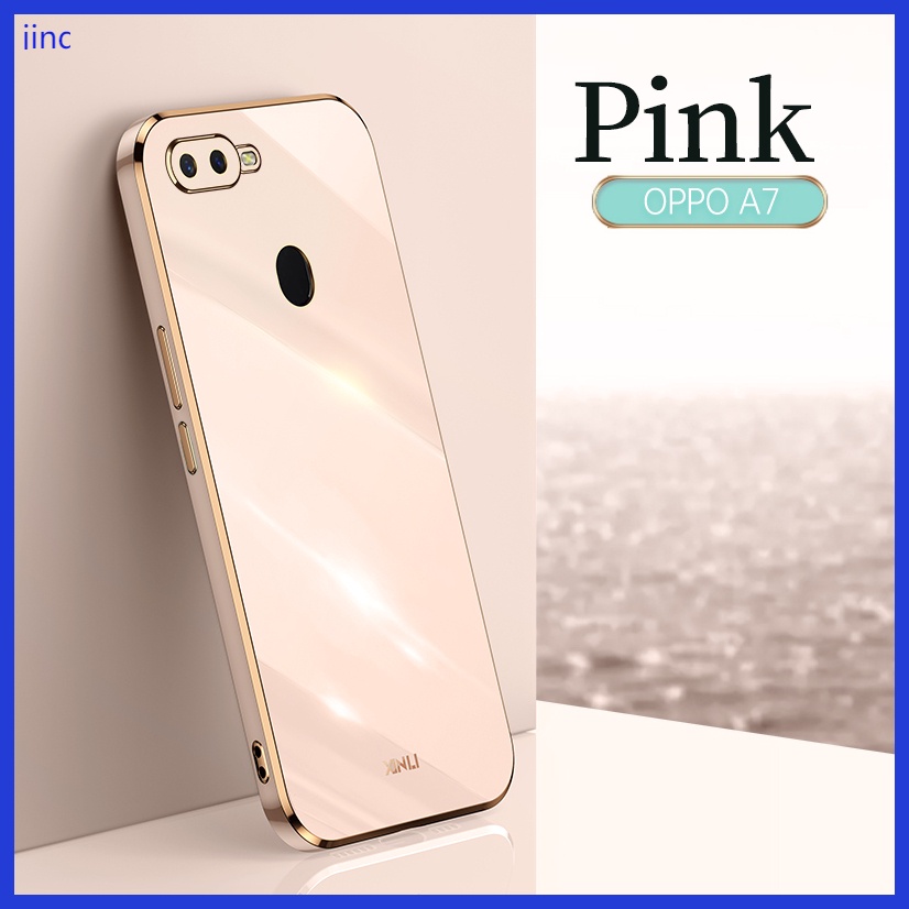 Ốp lưng OPPO A5S A12 F9 Pro case Ốp lưng điện thoại TPU mạ điện cao cấp sang trọng.
