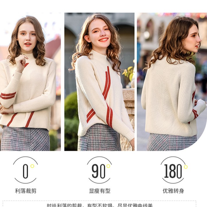 KF73071 áo len thừng dày giữ ấm cho bạn gái