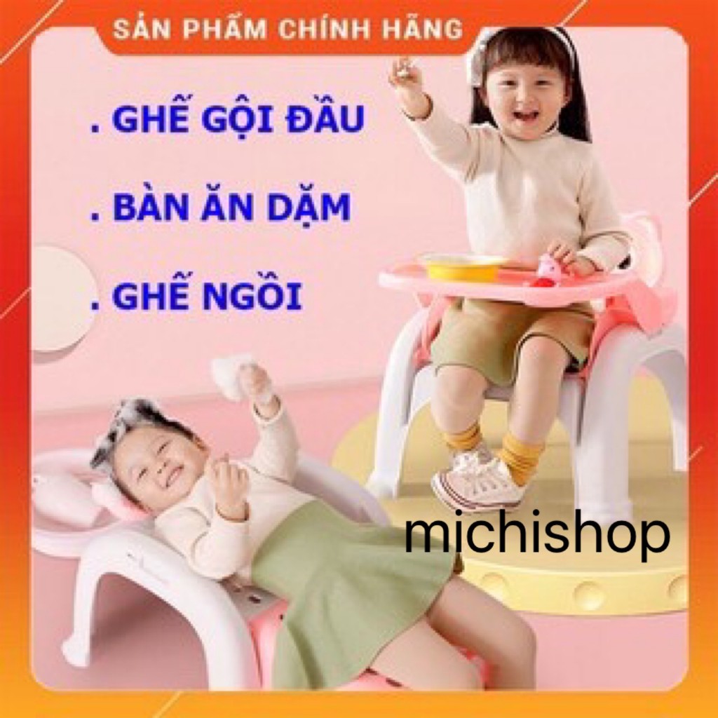 [Rẻ Vô Địch] Ghế Ăn Dặm Đa Năng Cho Bé Hokori Dùng Ghế Nằm Gội Đầu Ghế Ngồi Tập Tô - MS1916