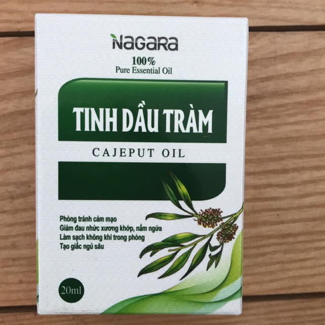 Tinh dầu tràm Nagara 20ml - phòng tránh cảm mạo,giảm đau nhức xương khớp, làm sạch không khí trong phòng, tạo giấc ngủ