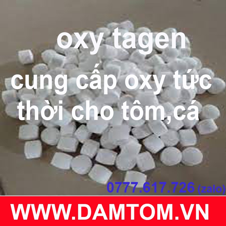 1 kg Oxy viên nén, dùng cho hồ cá koi, cá kiểng, cá nổi đầu do thiếu oxy
