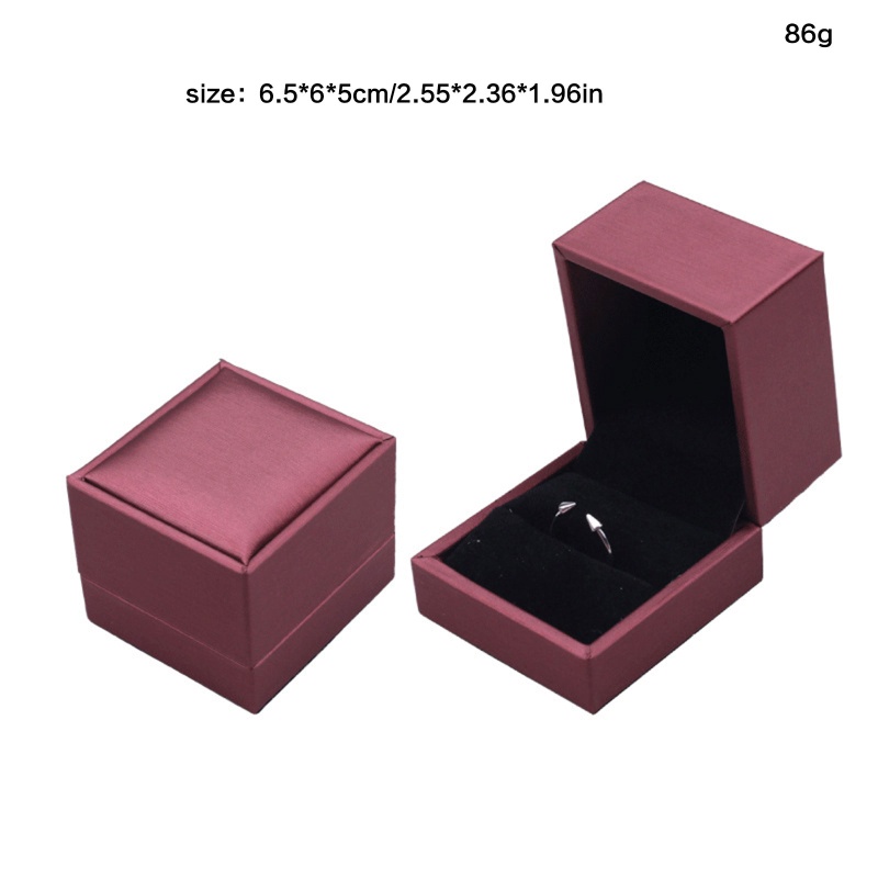 Flgo Hộp Đựng Nhẫn Đính Hôn Bằng Nhung Có Đèn LED Sang Trọng