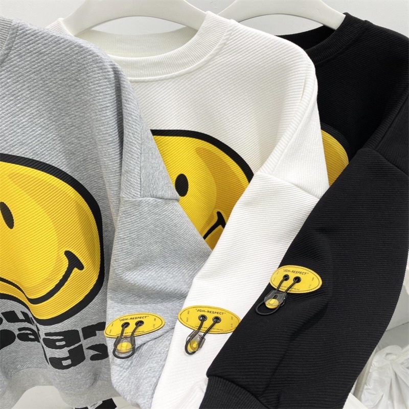 Áo Nỉ Trơn Bo Tay Cổ Tròn Sugar Daddy, Mẫu Thu Đông Mới Nhất 2021 | BigBuy360 - bigbuy360.vn