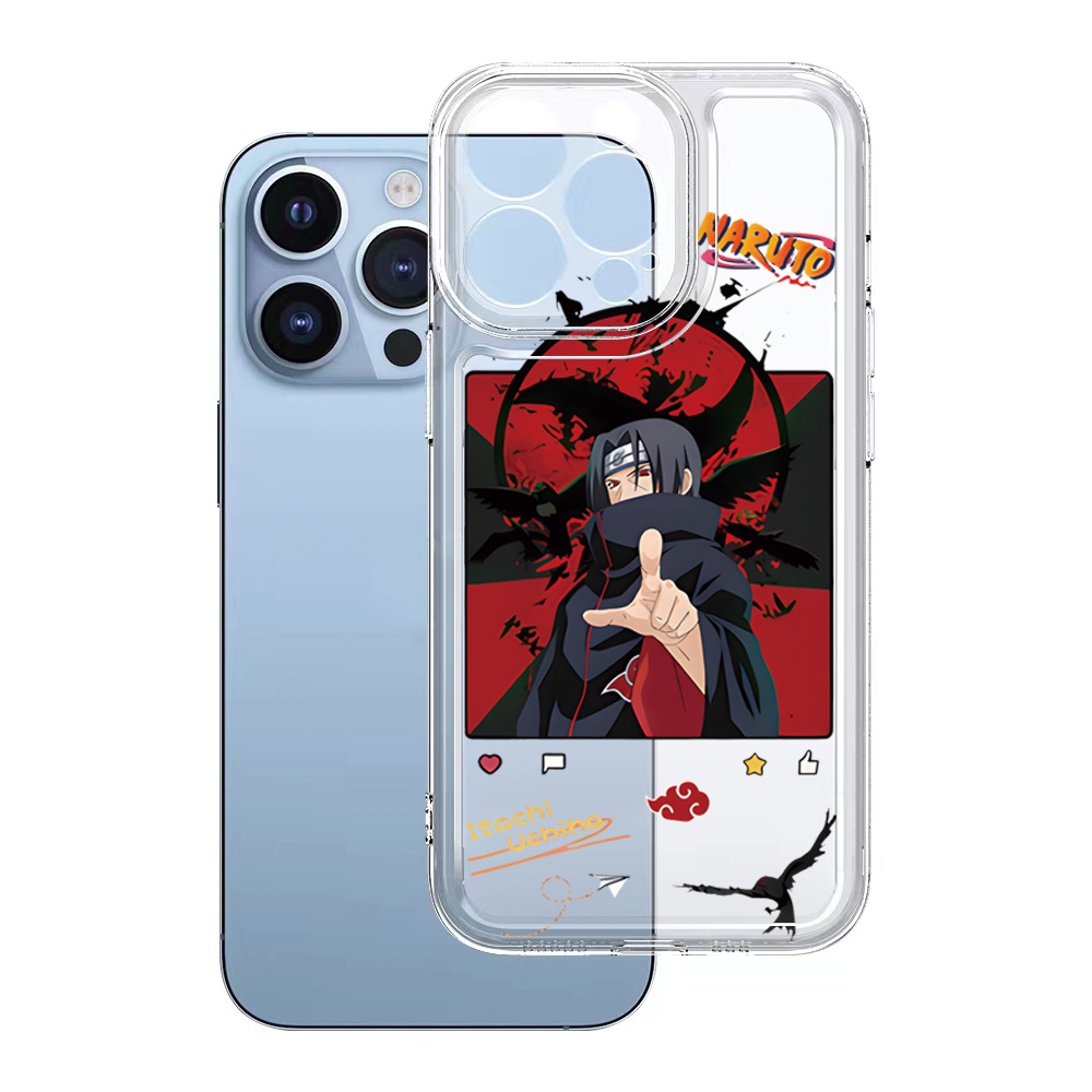 Ốp Điện Thoại TPU Gel Đệm Khí Chống Rơi Hình Uchiha Sasuke Naruto Samsung Galaxy A33 A53 A73 5G A32 A52 A72 A31 A51 A71 A23