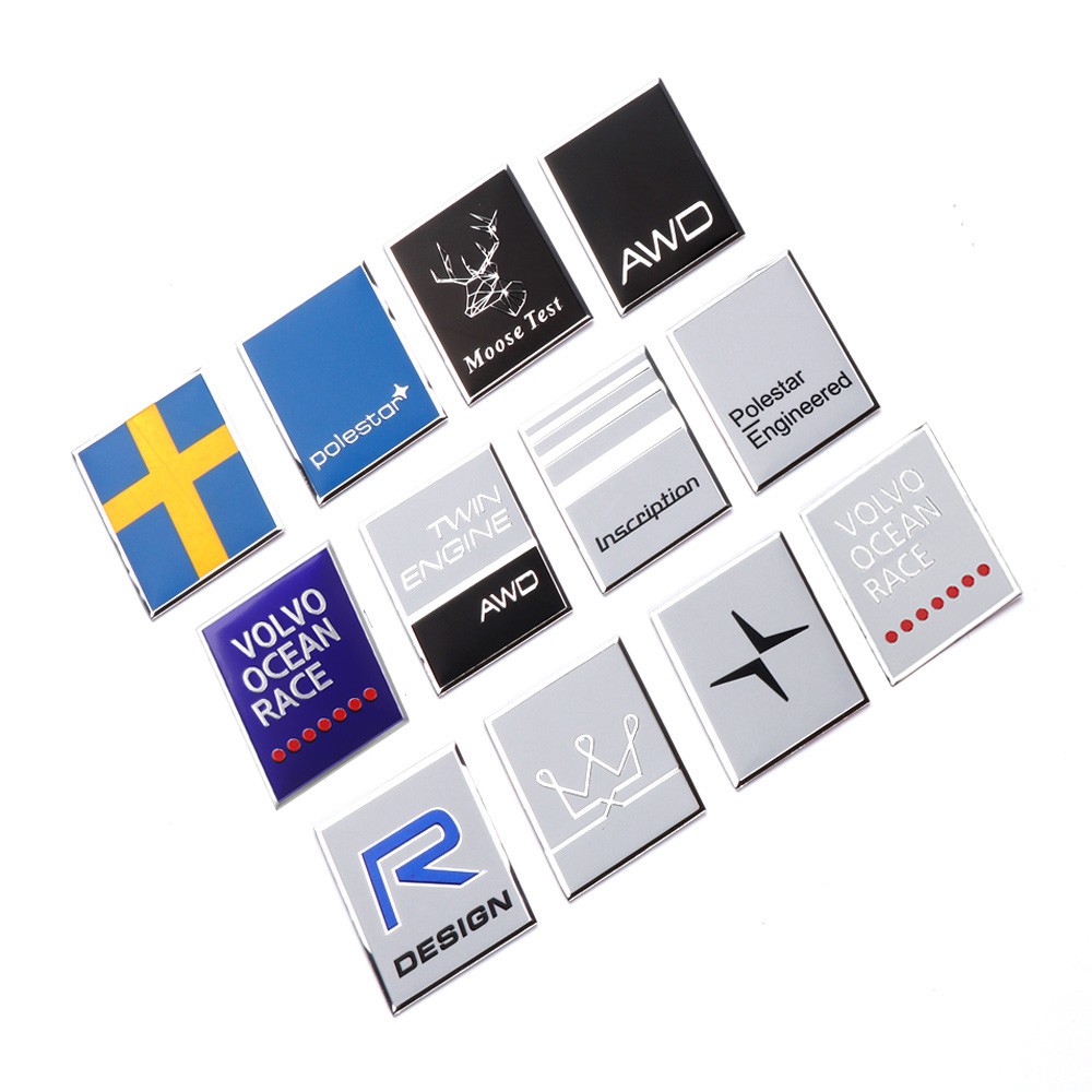 Miếng Dán Trang Trí Thân Xe Hơi volvo s60 s60l s70 s40 xc90 v70 v50 Bằng Kim Loại