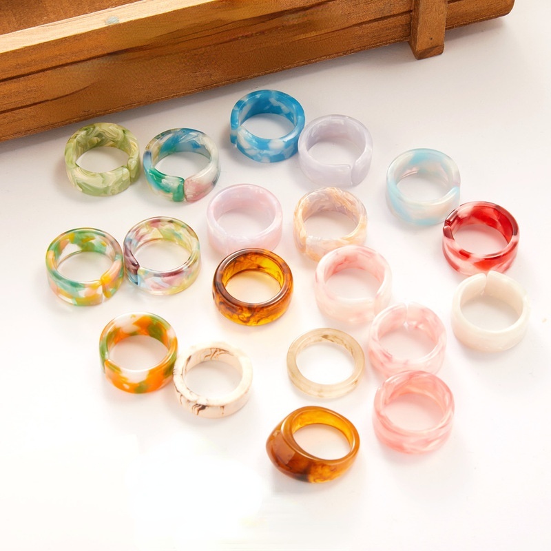 Set 4/5 Nhẫn Đeo Khớp Ngón Tay Màu Sắc Ngọt Ngào