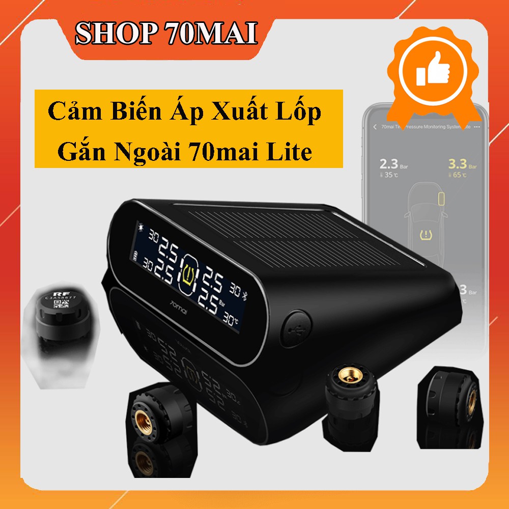 Cảm Biến Áp Xuất Lốp Ô Tô Van Ngoài Cao Cấp Xiaomi 70mai Chính Hãng