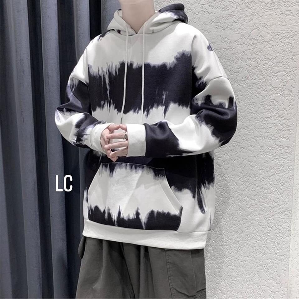 Áo hoodie phối màu có mũ unisex dáng rộng thu đông AK16 | BigBuy360 - bigbuy360.vn