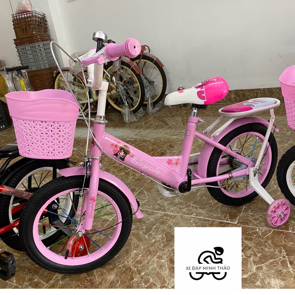 Xe đạp cho bé 2-3 tuổi size 12icnh SHBOIJIA  cực chắc chắn