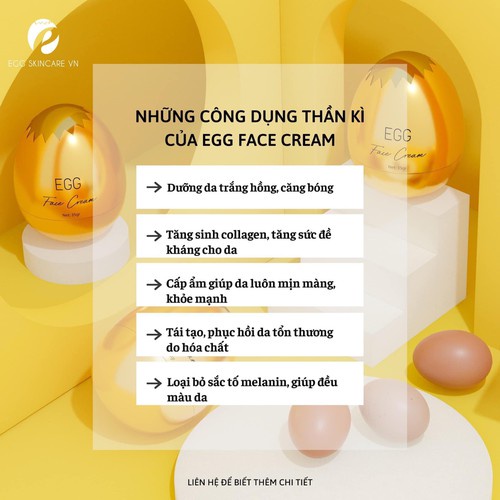 face cream EGG kem mặt trứng vàng