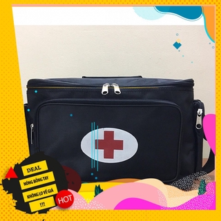 (TBYT THANH BÌNH) Túi cứu thương - túi y tế, vỏ túi sơ cấp cứu loại A-B-C ( màu đen)