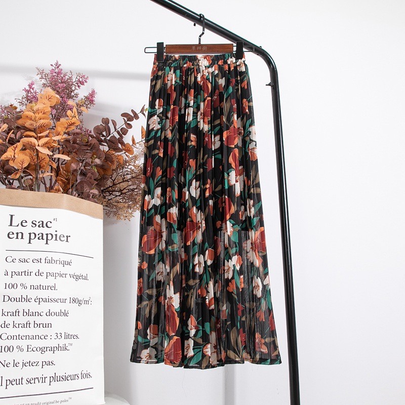 Chân váy hoa ❣️chân váy hoạ tiết ❣️chân váy xếp ly | BigBuy360 - bigbuy360.vn