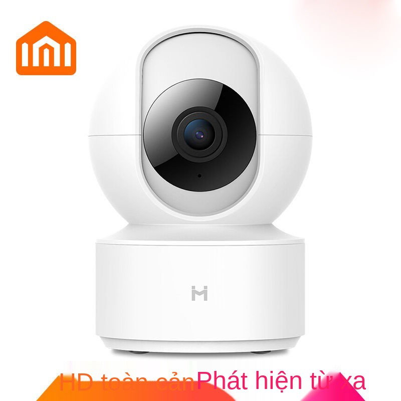 △Camera thông minh Xiaomi phiên bản PTZ màn hình điện thoại di động từ xa từ xa Camera 360 độ toàn cảnh màu trắng Mijia