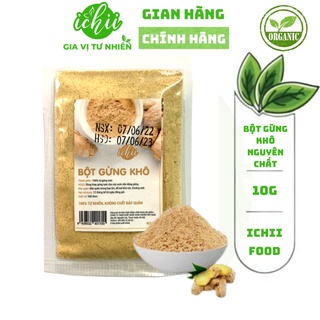 Bột gừng khô ICHII , Bột gừng khô nguyên chất gia vị nấu ăn gói 10g