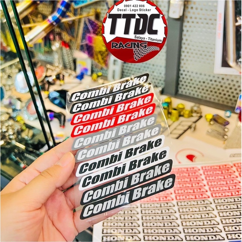[ 1 cặp ] Tem Decal Logo Combi Brake ✌