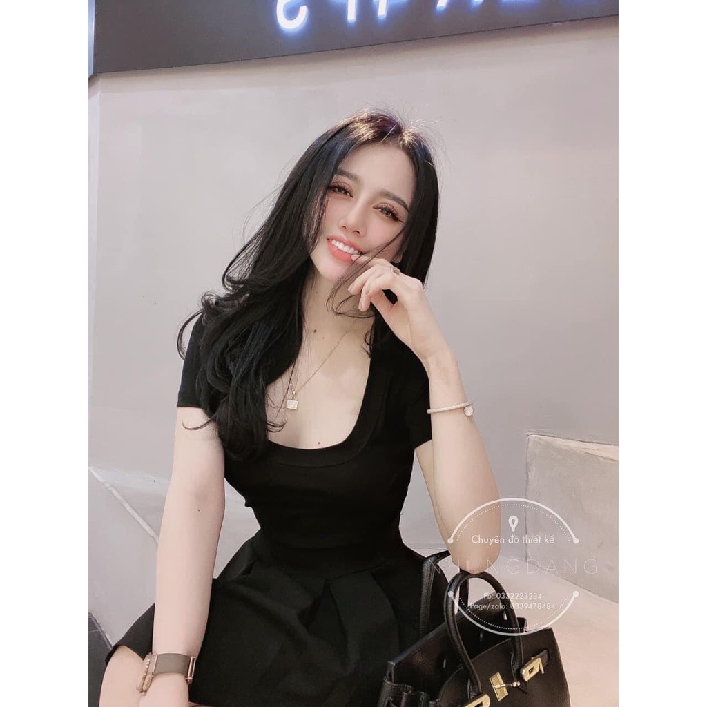 [Mã FAGREEN245 giảm tới 30K đơn 99K] BIGSIZE Áo cổ u túi zip 45-75kg hàng bán shop