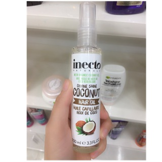 DẦU DƯỠNG ẨM LÀM MƯỢT TÓC INECTO HAIR OIL  CHIẾT XUẤT TỪ DẦU DỪA (xách tay Đức)