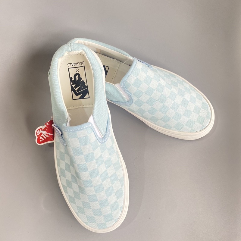 | CÓ SẴN - ẢNH THẬT | Giày thể thao vans caro xanh bản 1:1