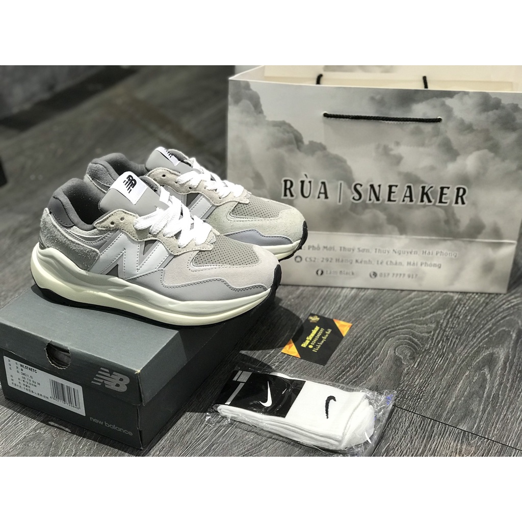 Siêu Phẩm Giày Thể Thao Sneaker New.Ba.Lance 5740 Xám Trắng Cao Cấp Ảnh Thật + freeship + Tặng Tất