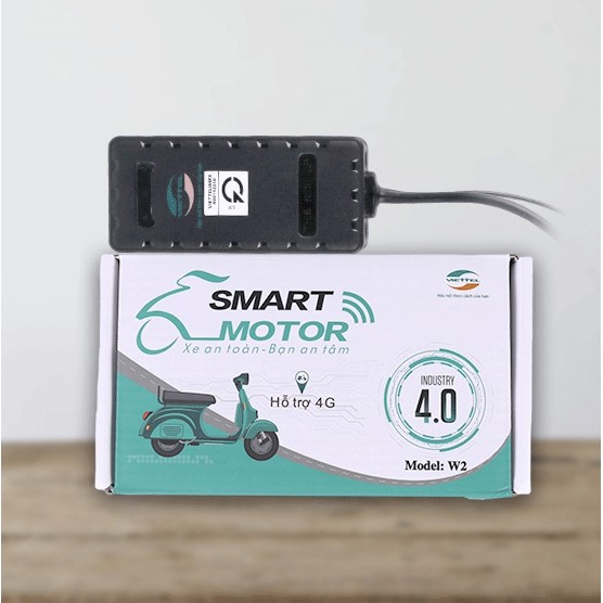 Chống trộm Định vị Xe máy Viettel W2 (chỉ thiết bị) - SMART MOTOR W2 CÓ REMOTE- Thiết bị định vị tốt nhất hiện nay