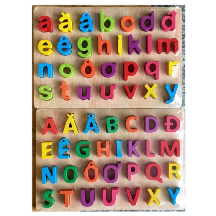 Bảng Chữ Cái Nổi Tiếng Việt 20x30cm Vừa Học Vừa Chơi Cho Bế