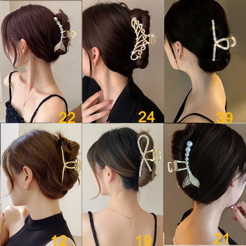 Kẹp Tóc Kim Loại Hình Bươm Bướm Phong Cách Hàn Quốc Cho Nữ