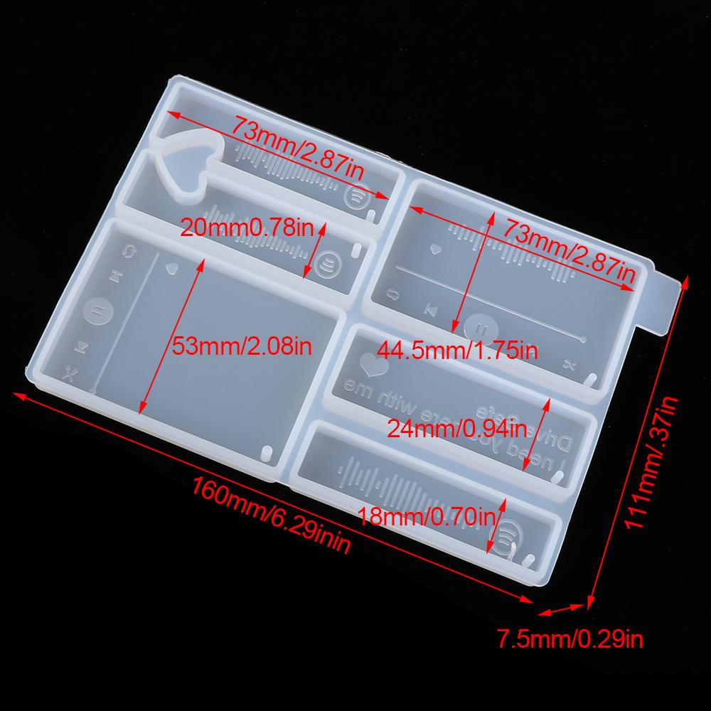 Khuôn Làm Móc Khóa Hình Máy Nghe Nhạc Orentlii|Khuôn Silicone Làm Đồ Thủ Công