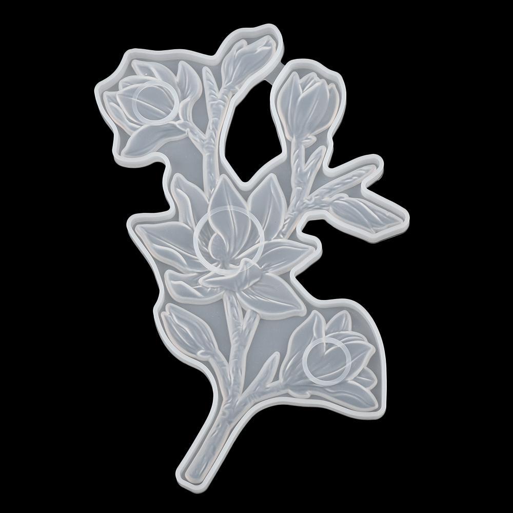 KUNHEV Khuôn Silicone Hình Lục Giác Làm Mặt Dây Chuyền Thủ Công