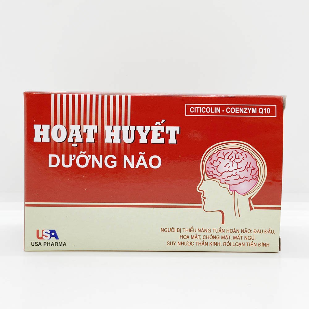 Hoạt huyết dưỡng não Citicolin giảm đau đầu, hoa mắt, chóng mặt - 100 viên